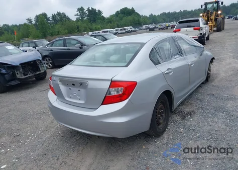 2012 Honda Civic Lx из США, поврежденный, VIN 2HGFB2F54CH556090